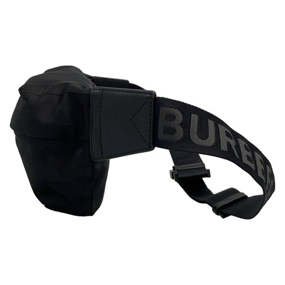 BURBERRY LONDON ENGLAND Black Nylon Leather Bum Bag - Picture 4 of 15